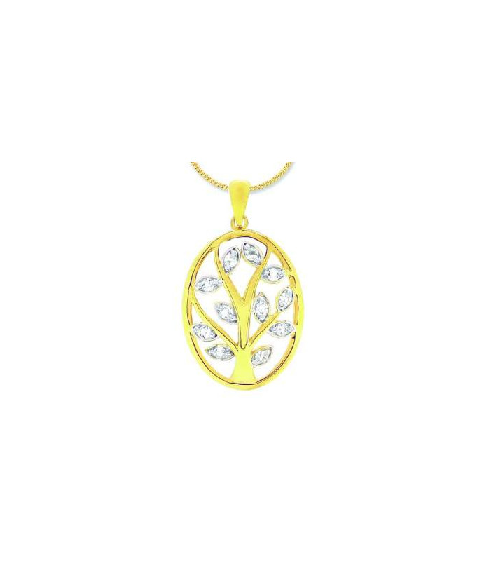 Diamond Necklace - Tree of Life 9ct Gold