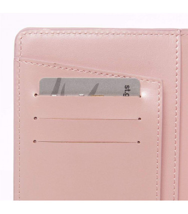 Travel Wallet -Personalised, Recycled Leather, Pink