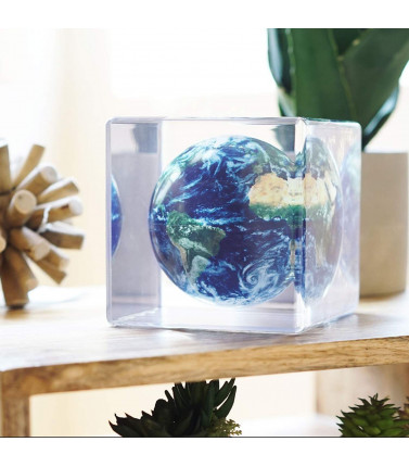 MOVA Globe Cube 5" - Earth with Clouds