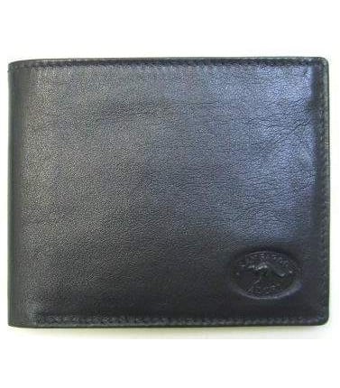 Mens Wallet - Kangaroo Leather Black