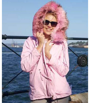 Pink Parka Jacket
