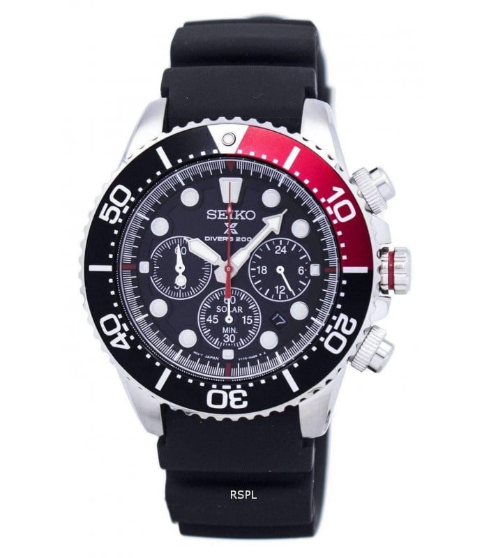 Seiko Prospex Diver’s Solar Chronograph Mens Watch SSC617