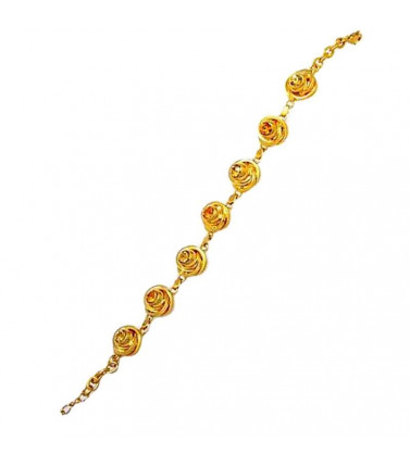 Bracelet - Gold with Swarovski Crystals