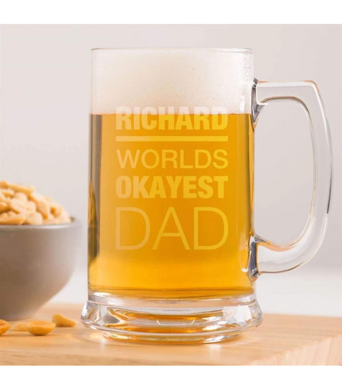Gift for Dad - Personalised Beer Tankard