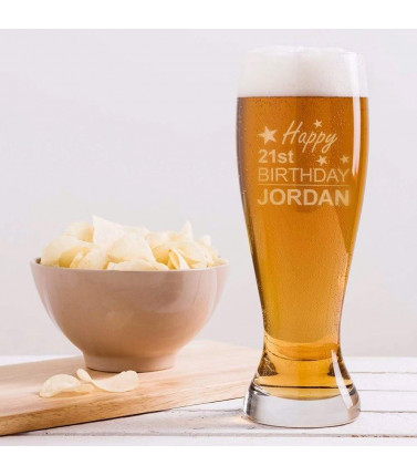 21st Birthday Giant Beer Glass -Personalised