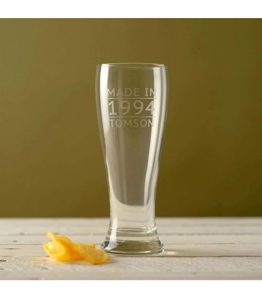 Birthday Gift Beer Glass - Personalised