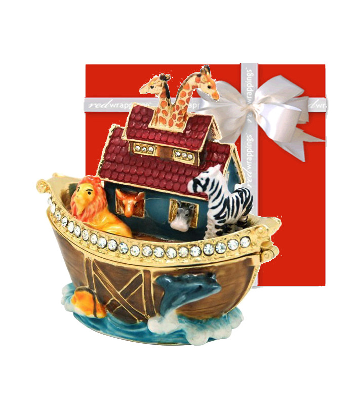 Christening Gift - Noah's Ark Trinket Box