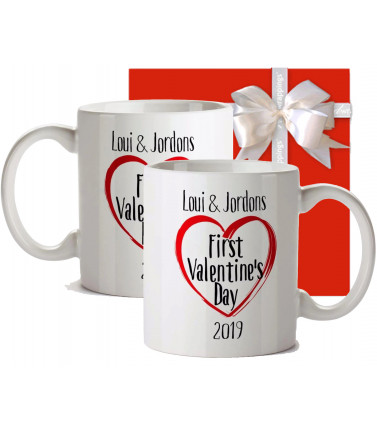 Valentine Mugs - set of 2