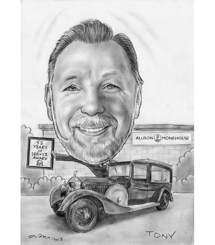 Farewell Gift Caricature
