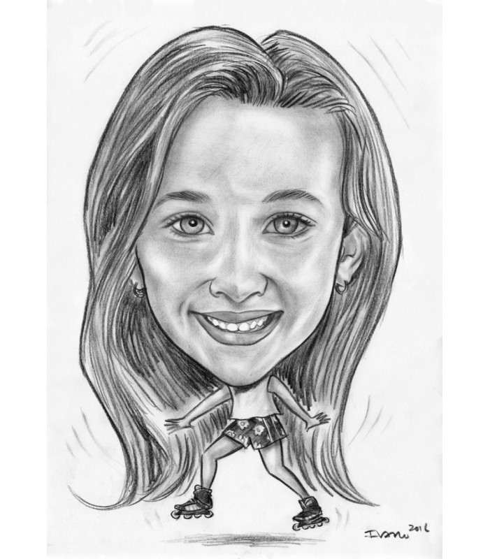 18th Birthday Gift Caricature for Her
