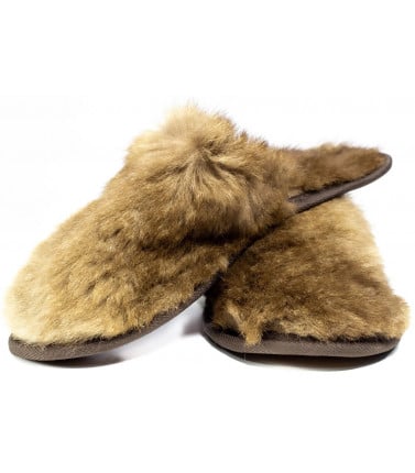 Kangaroo Leather Fur Slippers