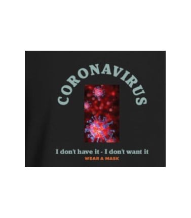 Coronavirus 'Wear a Mask' T-shirt Black