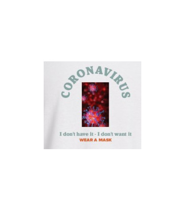 Coronavirus 'Wear a Mask' T-shirt White