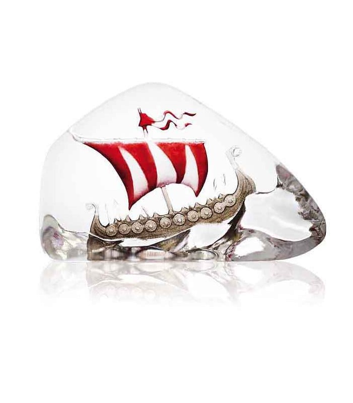 Crystal Viking Ship Sculpture