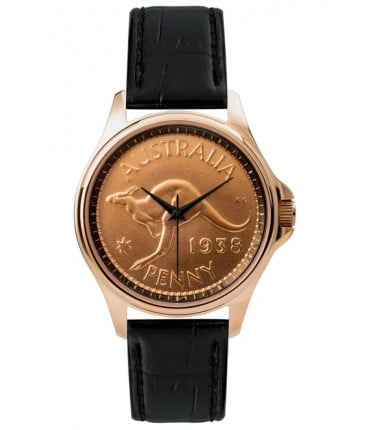 Coin Watch - Kangaroo Penny Rose Gold Lifestyle