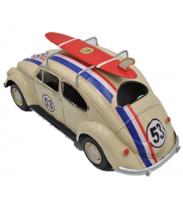 Volkswagen Mdel -Beetle 53 with Surfboard