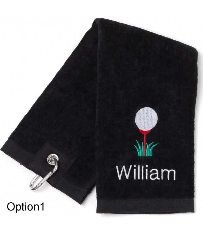 Golf Bag and Personalised Golf Towel 