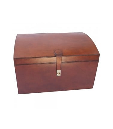 3rd Anniversary Gift -Leather Storage Chest 