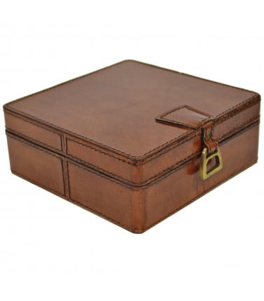 3rd Anniversary Leather Tidy Box - Stirrup