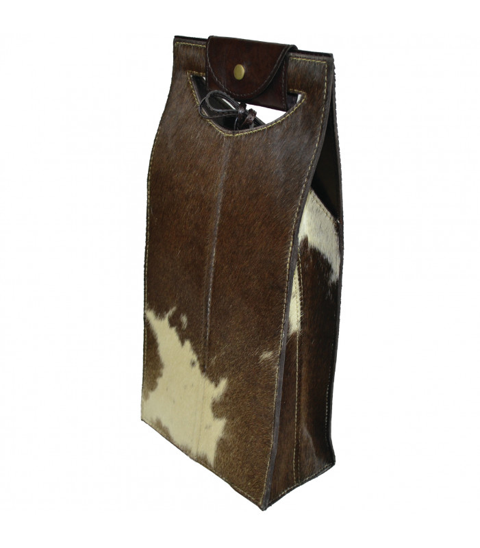 Wine Carrier- Cow Leather