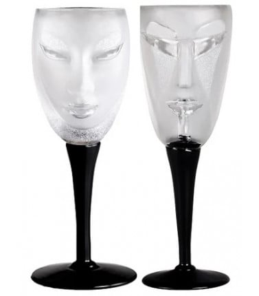 Wine Glasses - Crystal Kubik Electra