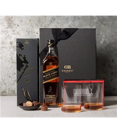 Whisky, Chocolates and Glasses Hamper