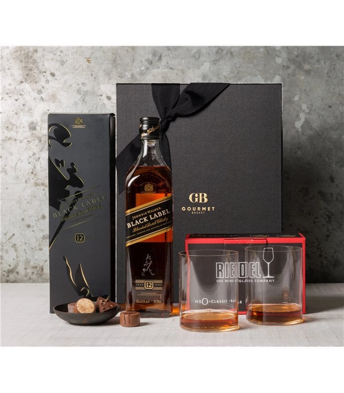 Whisky, Chocolates and Glasses Hamper