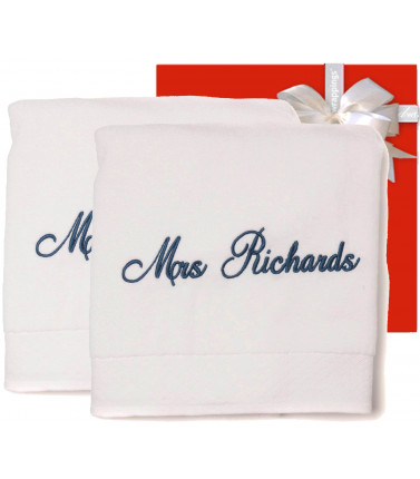 Wedding Gift Towels-Mr and Mrs