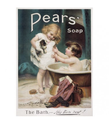 Metal Sign - Pears  Soap