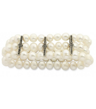 Pearl with Marcasite Bracelet