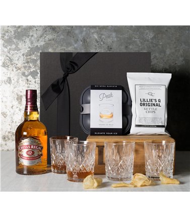 Whisky Gift - Chivas, Glasses and Ice Mould