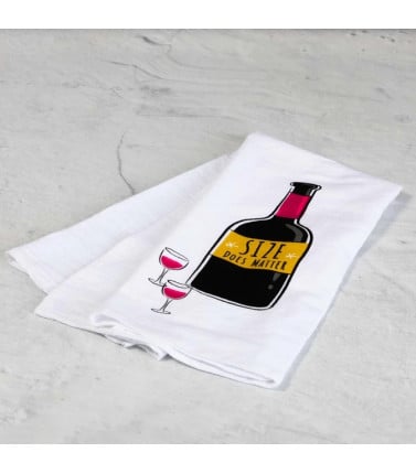 Wine Gift with Towel -Size Matters