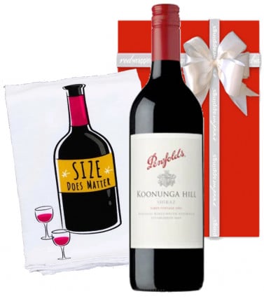 Wine Gift with Towel -Size Matters