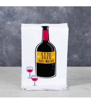 Wine Gift with Towel -Size Matters