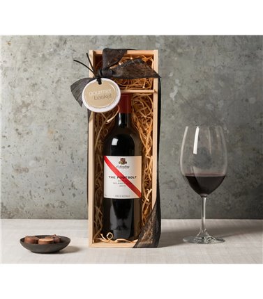 Wine in Wooden Case - Red
