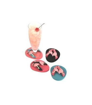 Drink Coasters - Flamingo