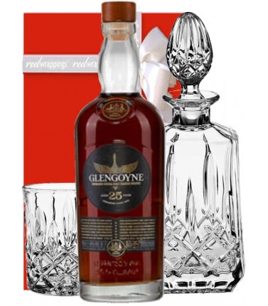 Glengoyne 25 Year Old Scotch Whisky with Bohemia Crystal Whisky Set