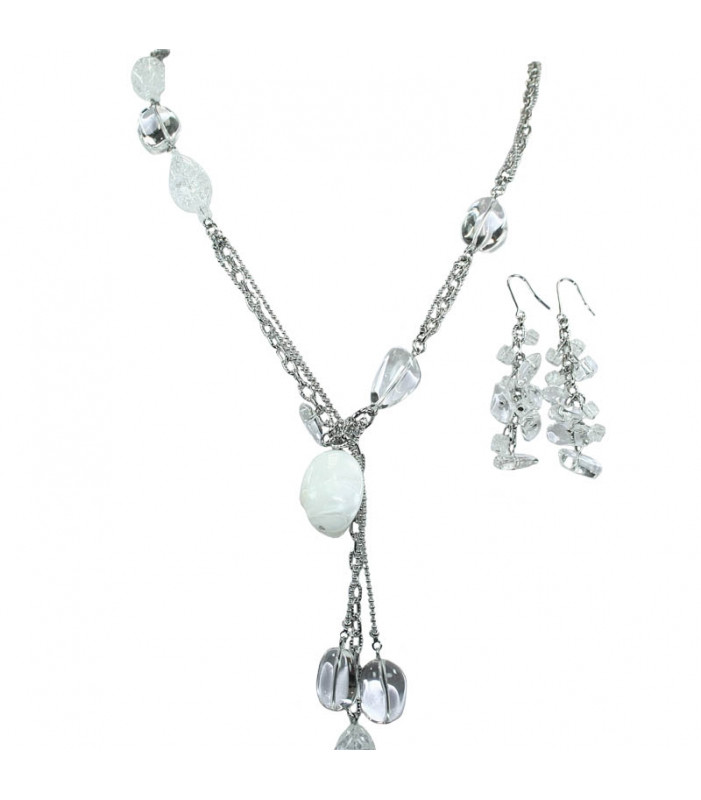 Brazilian Crystal Necklace and Earring Set