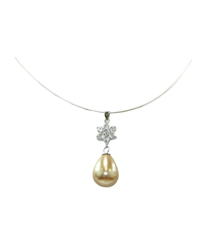 Gold Pearl Necklace Gold Pearl Necklace