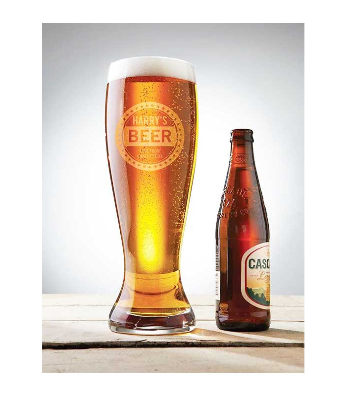 Beer Glass Personalised- Giant