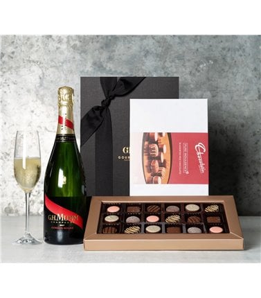 Champagne Gift - Mumm and Chocolates