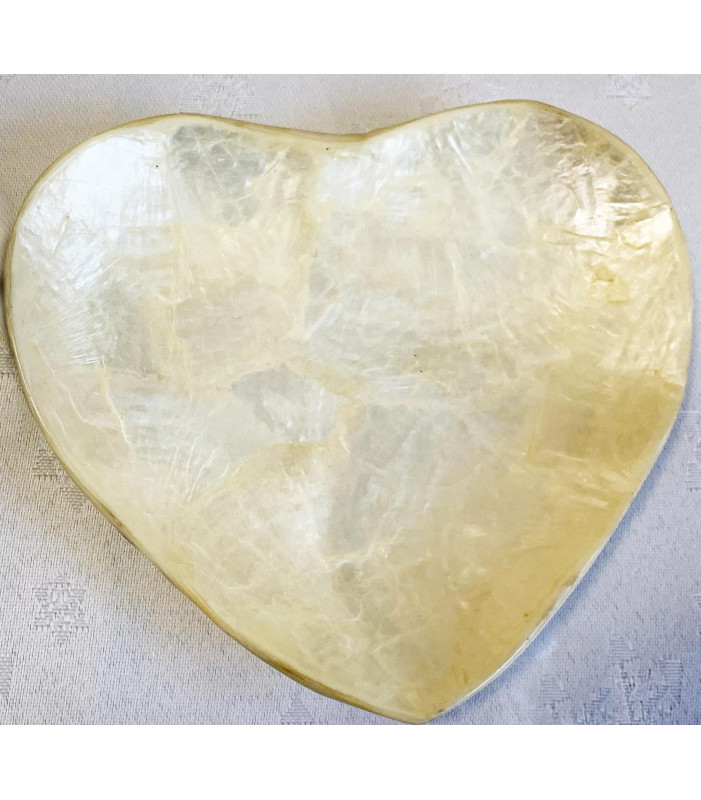 Capiz Shell Heart Plate PK.266