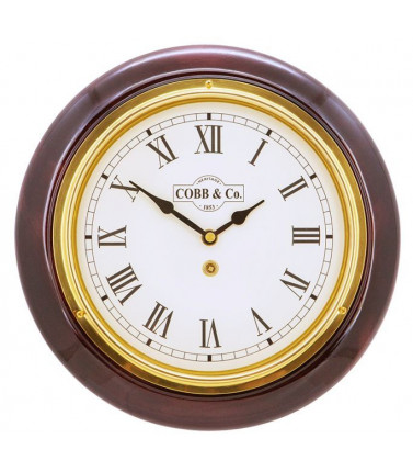 Personalised Clock- Mahogany 28cm
