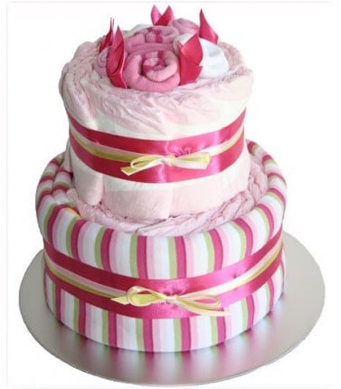 Deluxe Nappy Cake - Pink