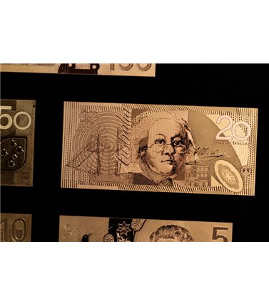Australian Banknote Collection - 24 Carat Gold