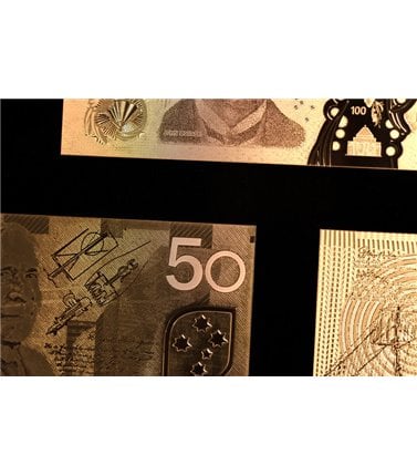 Australian Banknote Collection - 24 Carat Gold