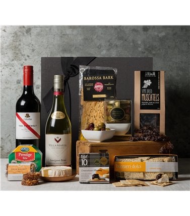 Birthday Gift Hamper - Cheese and Wine Duo