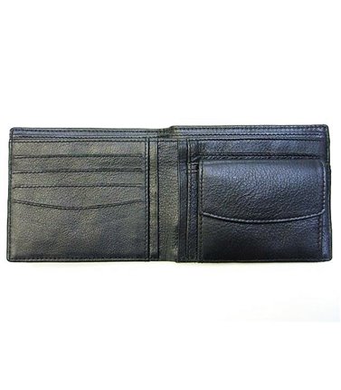 Mens Leather Wallet - with coin purse and credit card slots