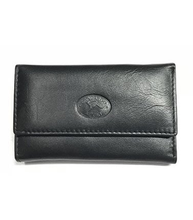 Kangaroo Leather Key Case -Black
