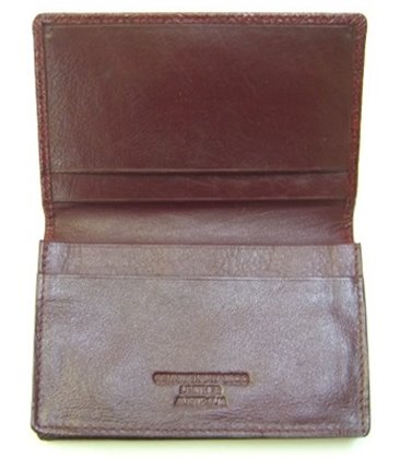 Kangaroo Leather Card Case - Antique Wine